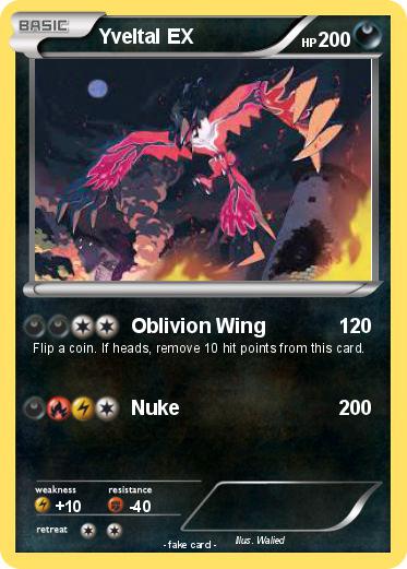 Pokemon Yveltal EX