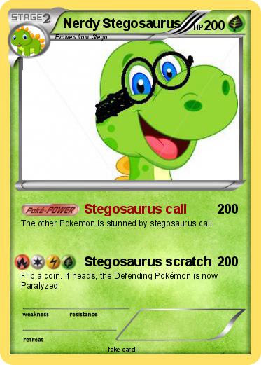 Pokemon Nerdy Stegosaurus