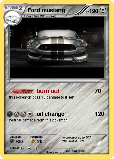 Pokemon Ford mustang