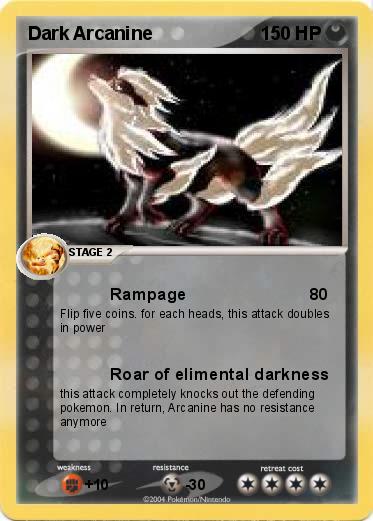 Pokemon Dark Arcanine
