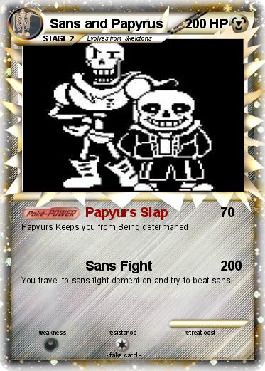 Pokemon Sans and Papyrus