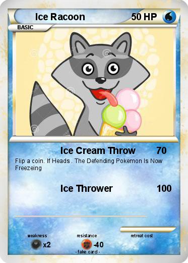 Pokemon Ice Racoon