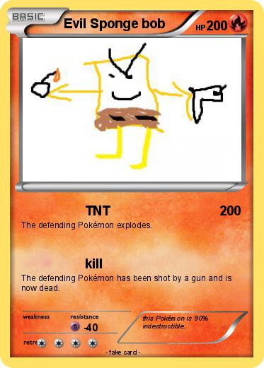 Pokemon Evil Sponge bob