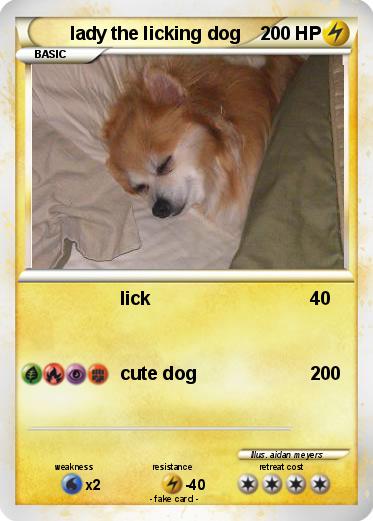 Pokemon lady the licking dog