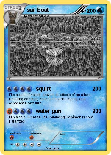 Pokemon sail boat