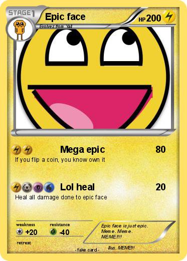 Pokemon Epic face