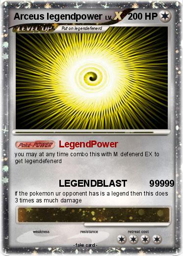 Pokemon Arceus legendpower
