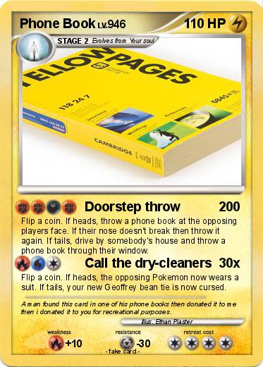 Pokemon Phone Book