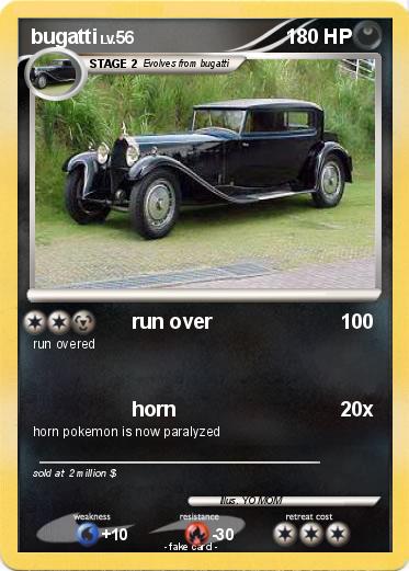 Pokemon bugatti