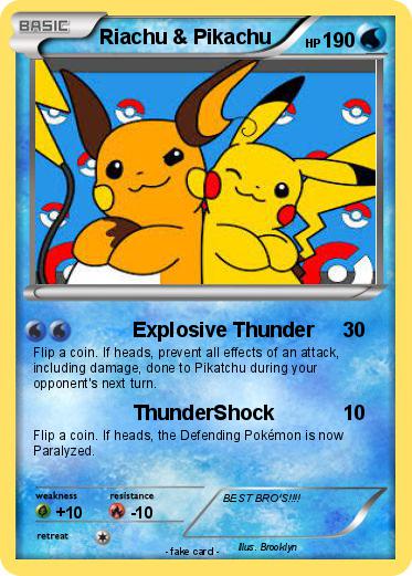 Pokemon Riachu & Pikachu
