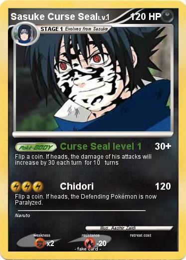 Pokemon Sasuke Curse Seal