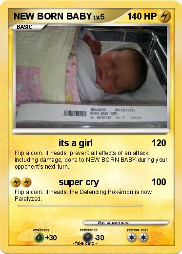 Pokemon NEW BORN BABY
