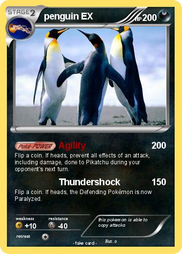 Pokemon penguin EX