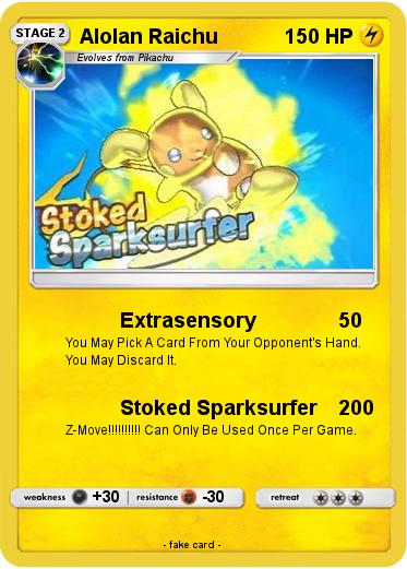 Pokemon Alolan Raichu