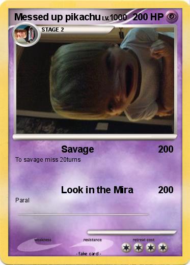 Pokemon Messed up pikachu