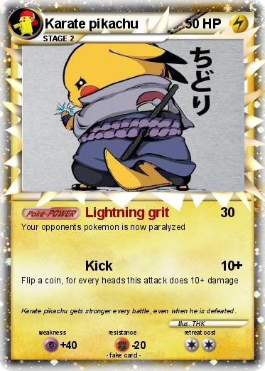 Pokemon Karate pikachu