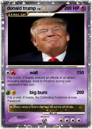 Pokemon donald trump