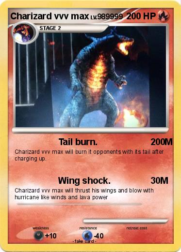 Pokemon Charizard vvv max