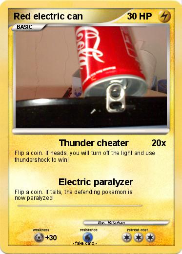 Pokemon Red electric can