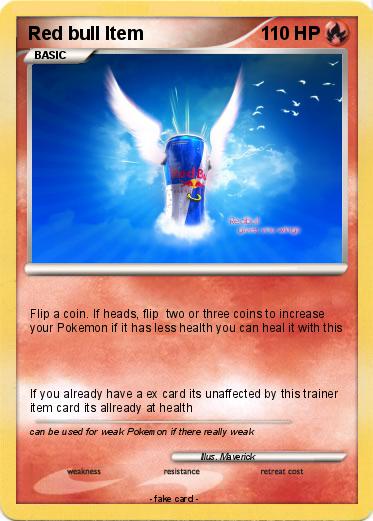 Pokemon Red bull Item