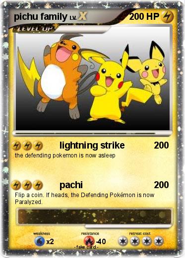 Pokemon pichu family