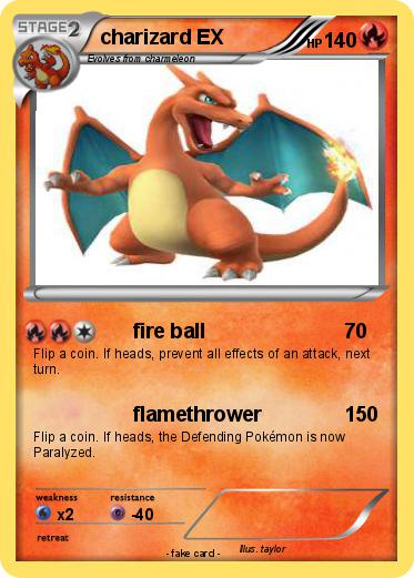 Pokemon charizard EX