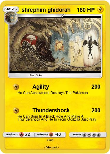 Pokemon shrephim ghidorah