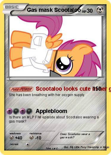 Pokemon Gas mask Scootaloo