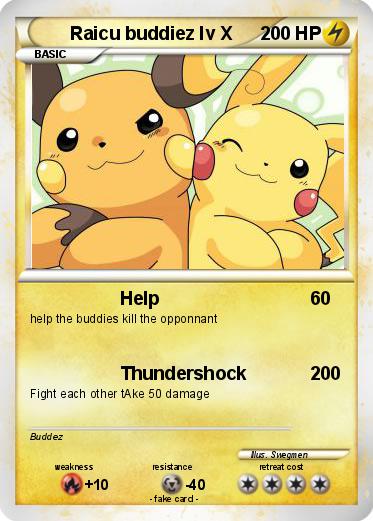 Pokemon Raicu buddiez lv X