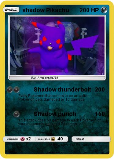 Pokemon shadow Pikachu