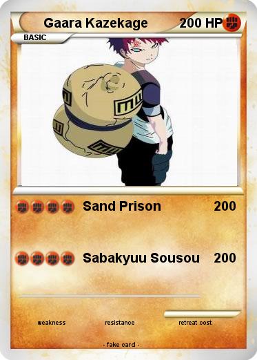 Pokemon Gaara Kazekage