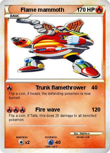 Pokemon Flame mammoth