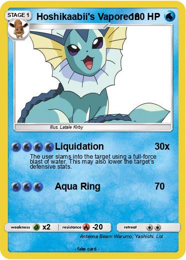 Pokemon Hoshikaabii's Vaporeon