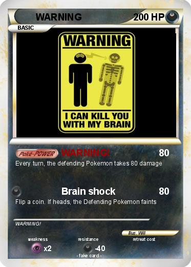 Pokemon WARNING