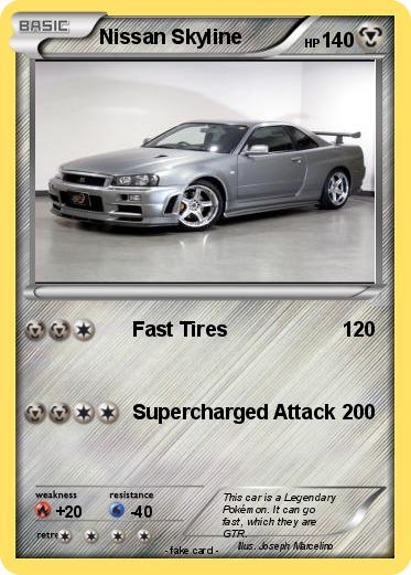 Pokemon Nissan Skyline