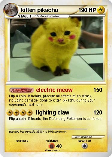 Pokemon kitten pikachu