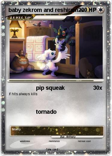 Pokemon baby zekrom and reshiram