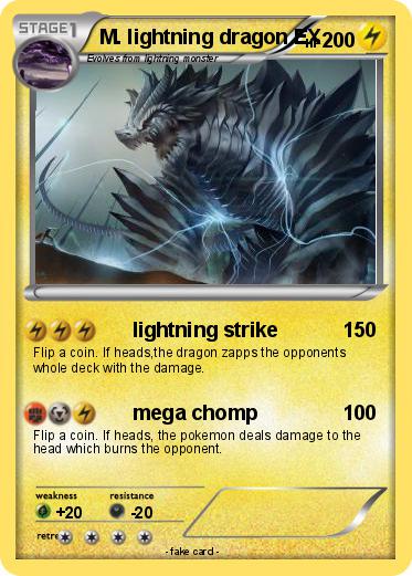 Pokemon M. lightning dragon EX
