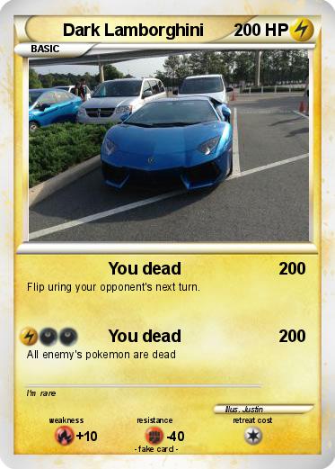 Pokemon Dark Lamborghini