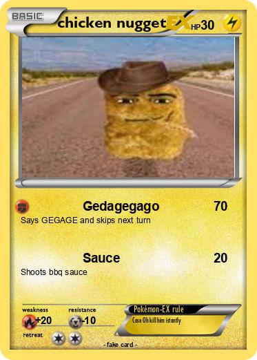 Pokemon chicken nugget