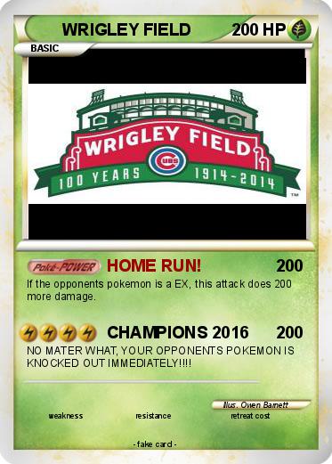 Pokemon WRIGLEY FIELD