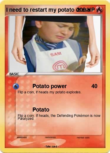 Pokemon I need to restart my potato dress