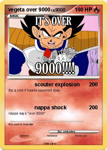 Pokemon vegeta over 9000