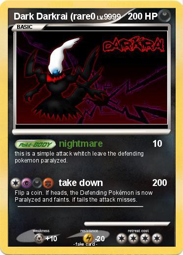 Pokemon Dark Darkrai (rare0