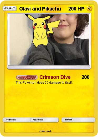 Pokemon Olavi and Pikachu