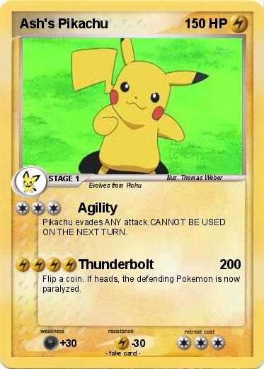 Pokemon Ash's Pikachu