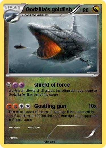 Pokemon Godzilla's goldfish