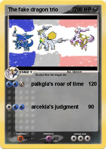 Pokemon The fake dragon trio
