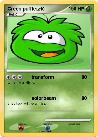 Pokemon Green puffle