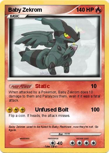 Pokemon Baby Zekrom